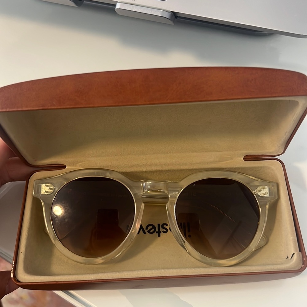 Leonard Acetate Glasses champagne (with case)